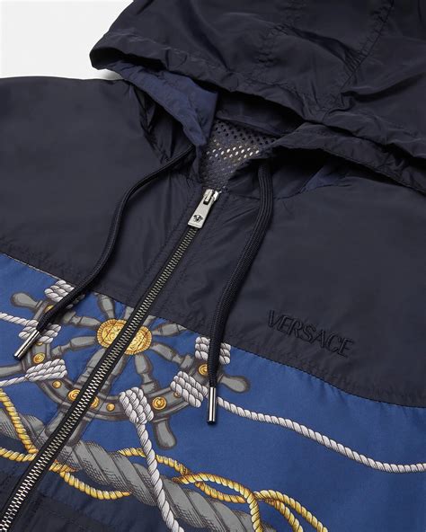 versace jeans windbreaker|versace nautical windbreaker men.